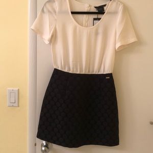 black and white formal dress
